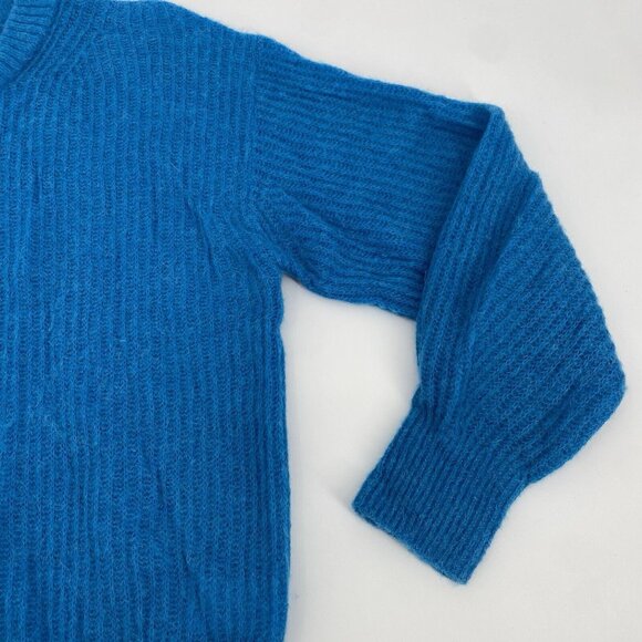 Everlane The Oversized Alpaca Crew Sweater in Heathered Blue Size Small - Picture 5 of 14